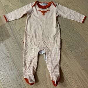 Magnolia Baby Texas Longhorns Footed One Piece